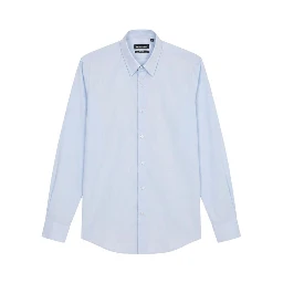Blue Cotton Dress Shirt