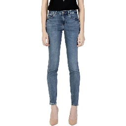 Blue Cotton Skinny Jeans