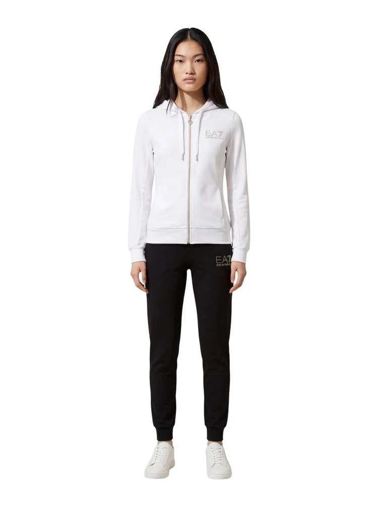 Black And White Polyester Tracksuit