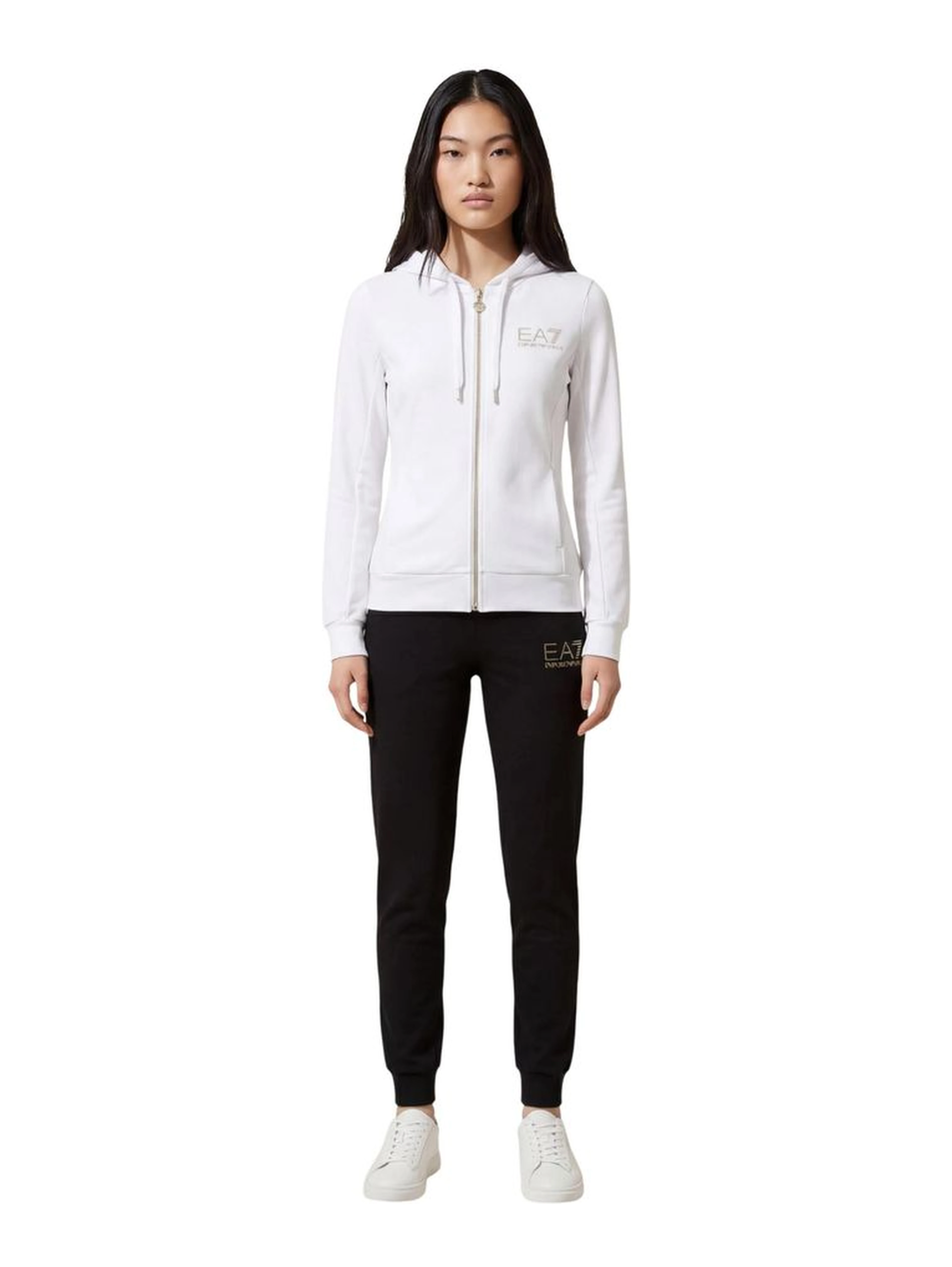 Black And White Polyester Tracksuit
