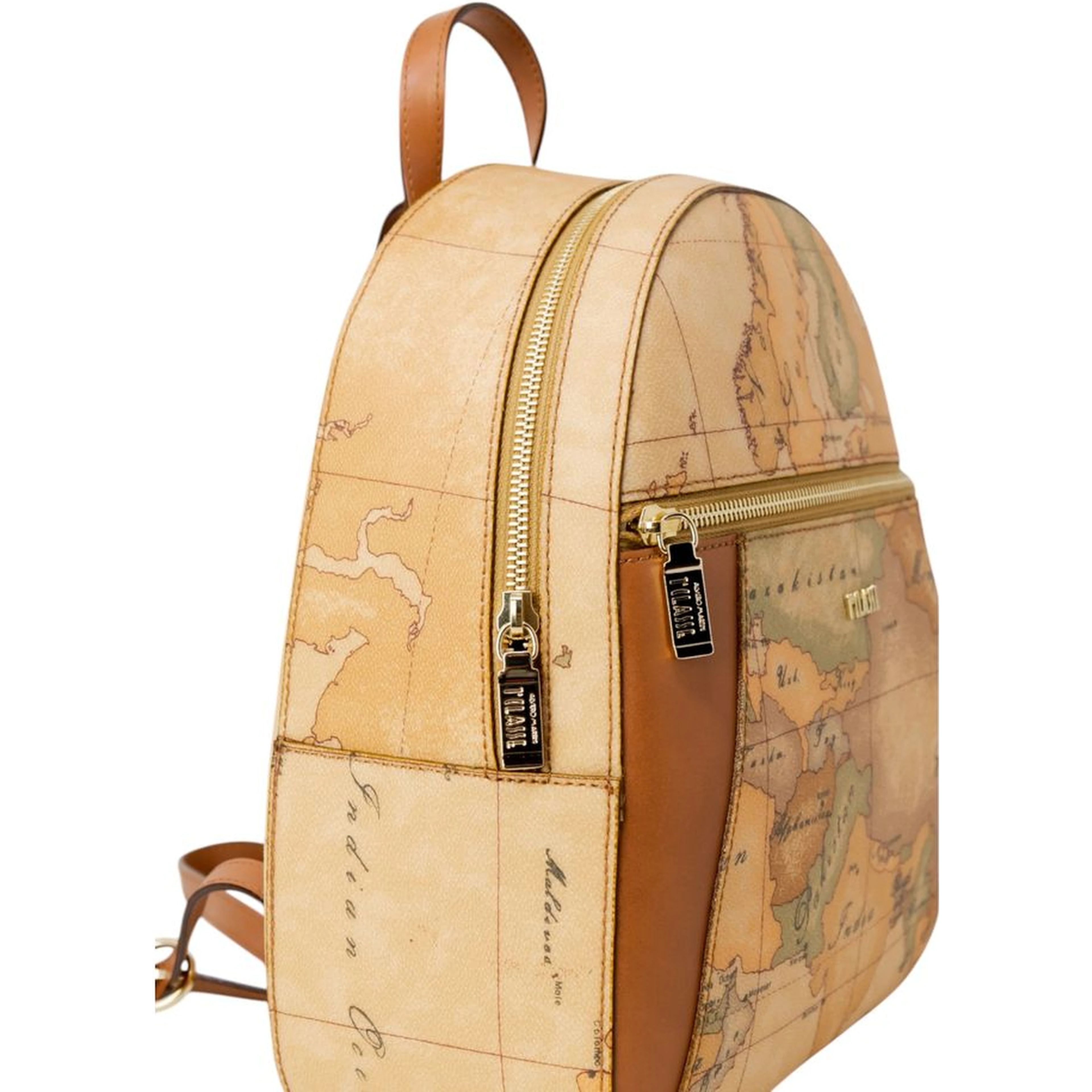 Beige Cotton Backpack