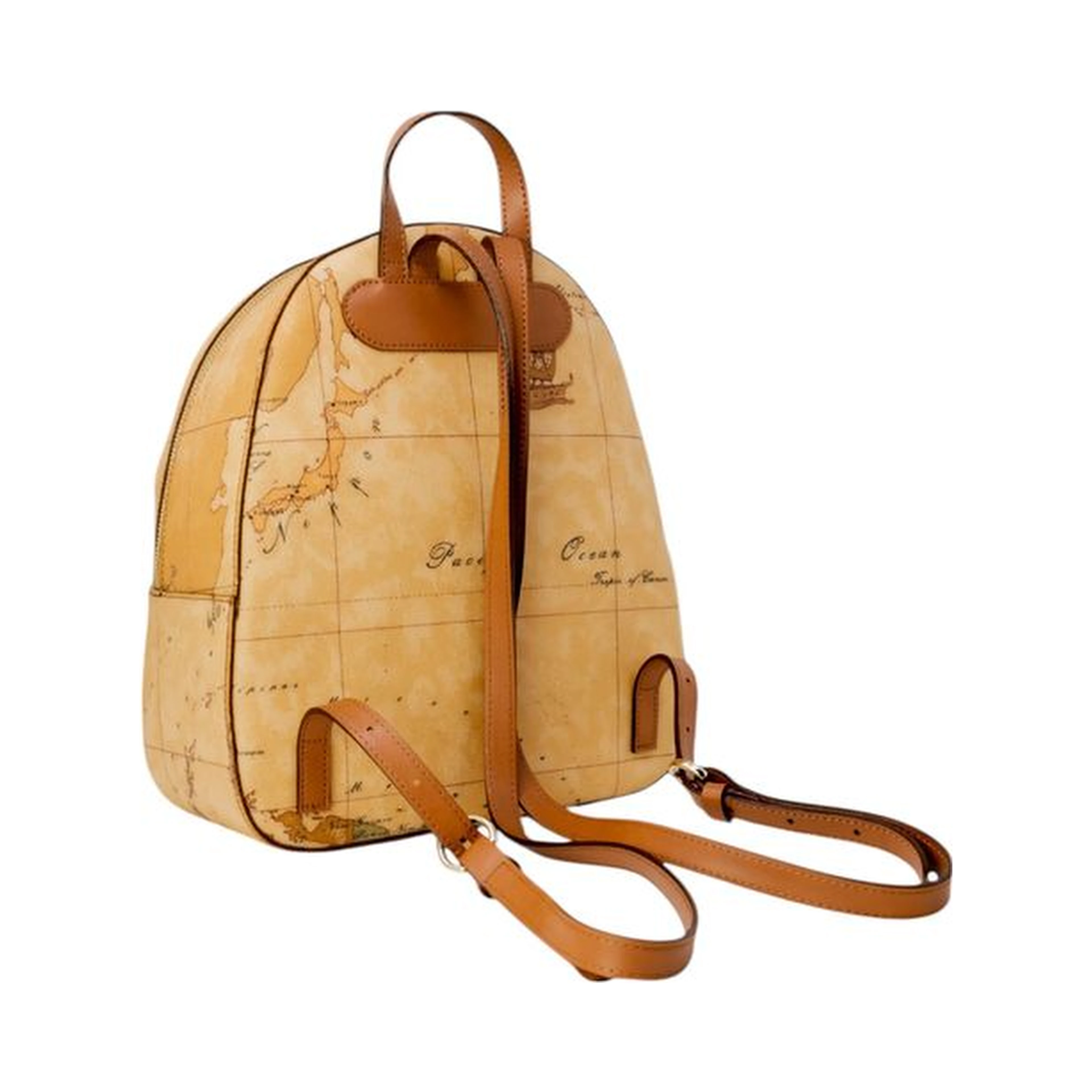 Beige Cotton Backpack