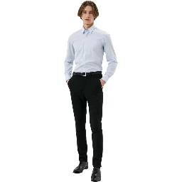 Blue Cotton Dress Shirt