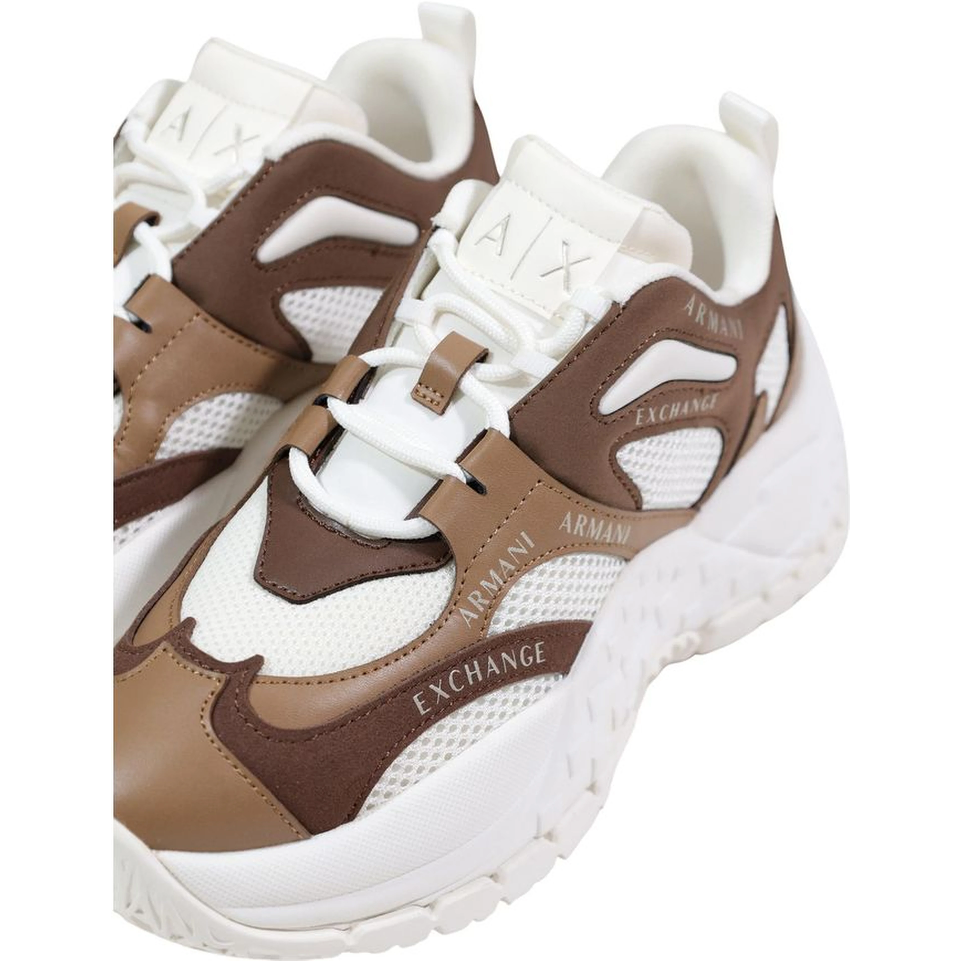Bicolor Polyester Chunky Sneakers