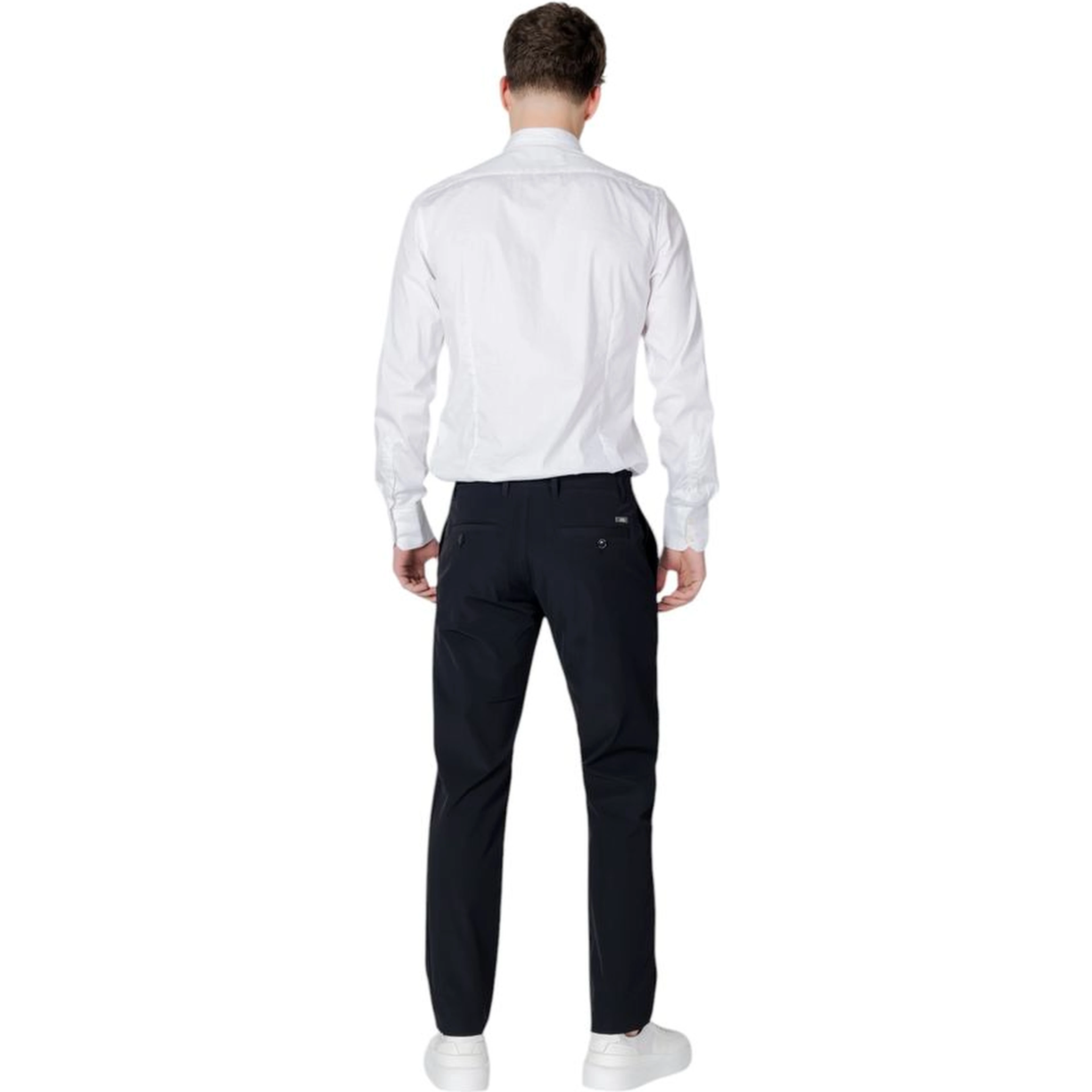 Black Cotton Casual Pants