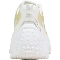 White Polyester Chunky Sneakers