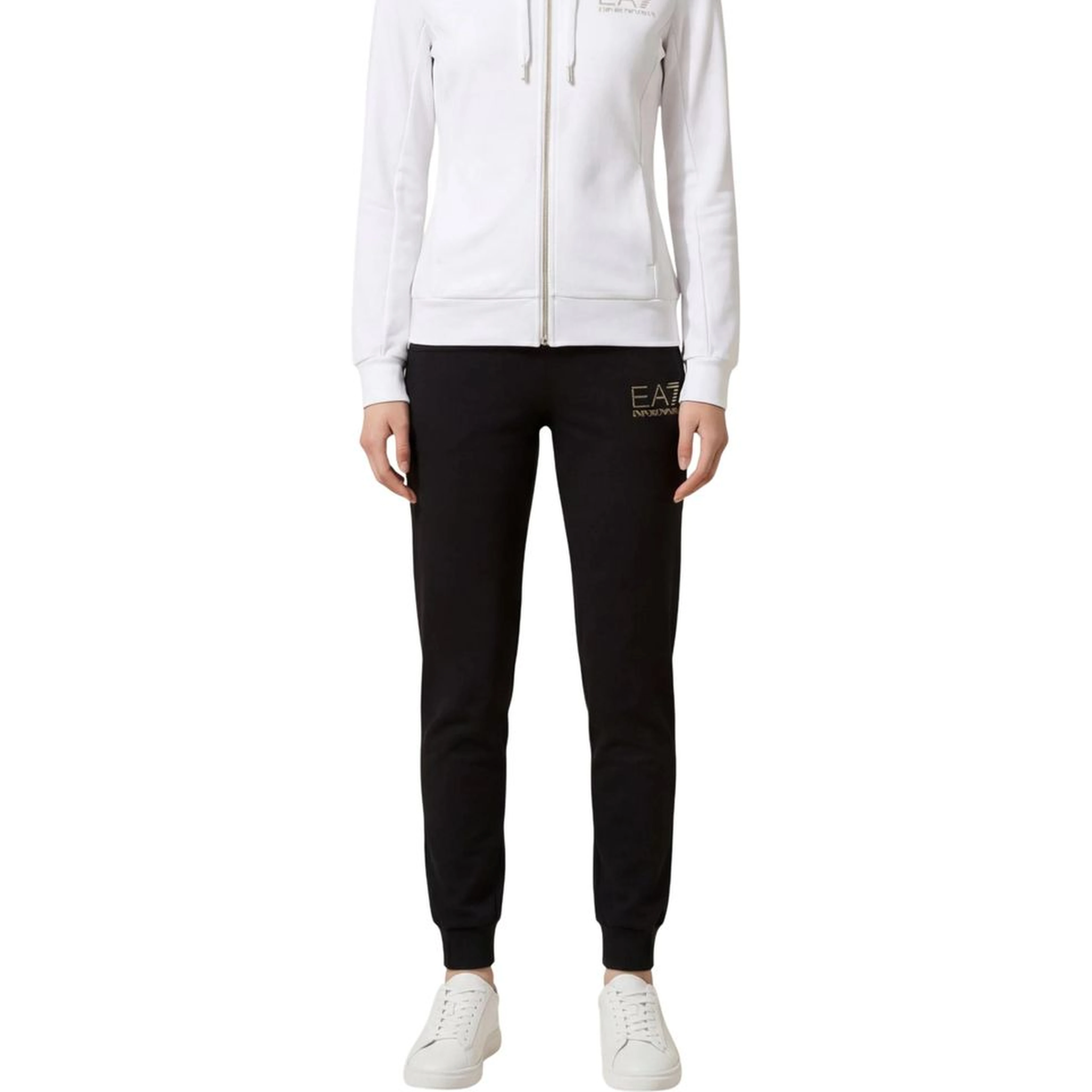 Black And White Polyester Tracksuit