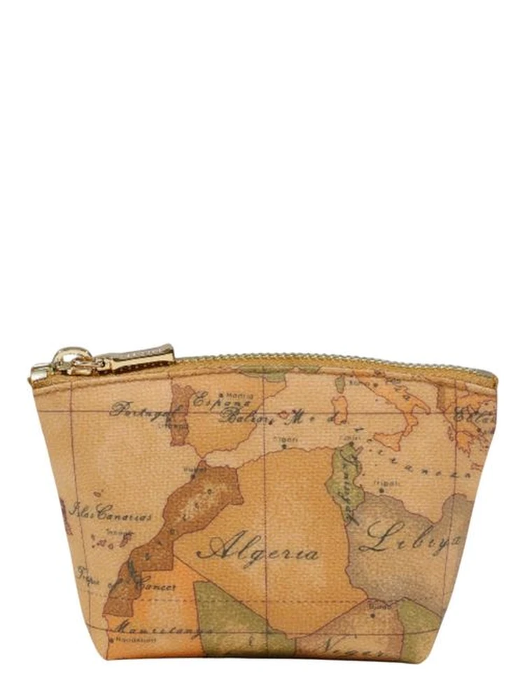 Beige Cotton Clutch Bag