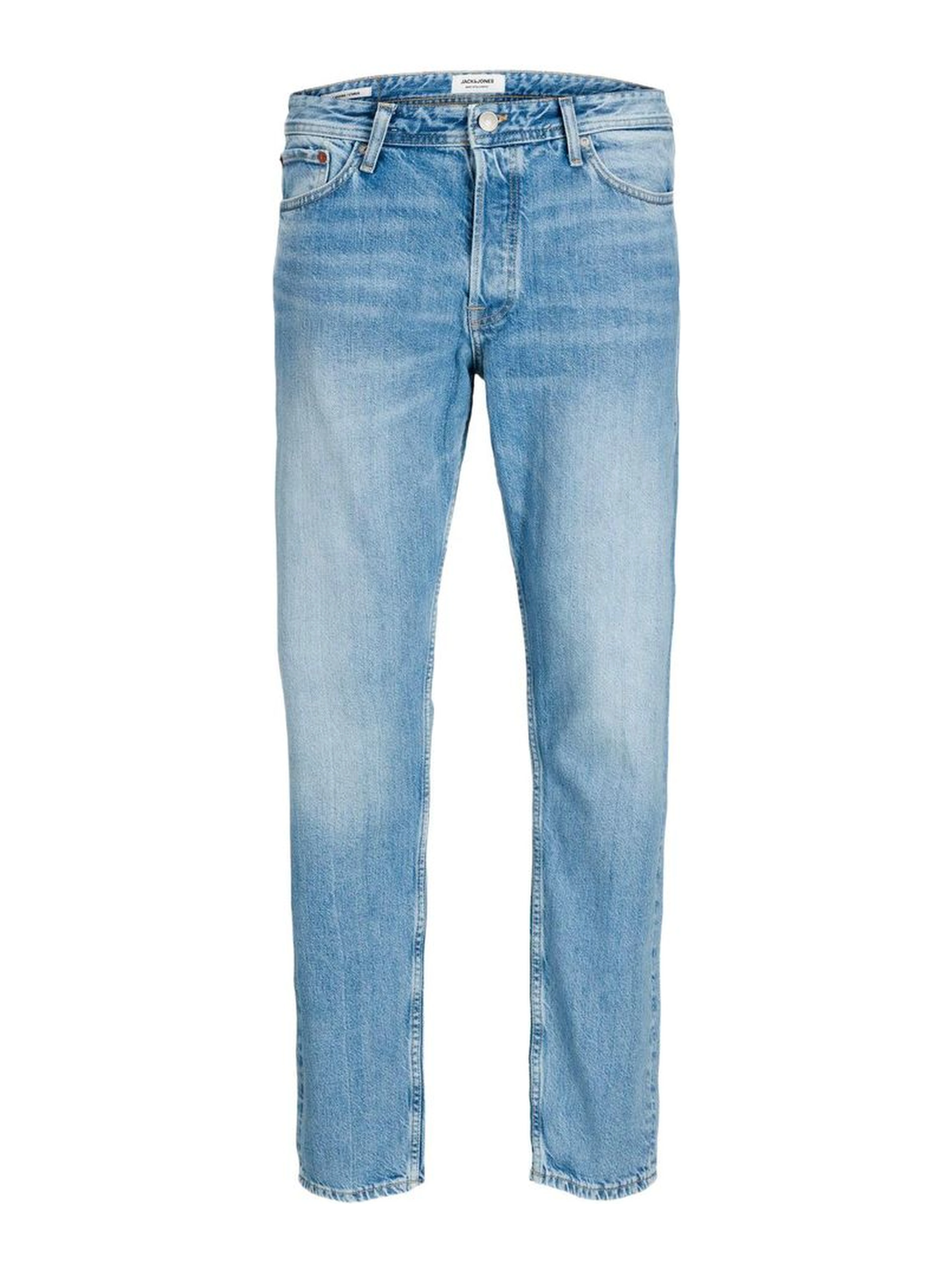 Blue Cotton Relaxed Fit Jeans