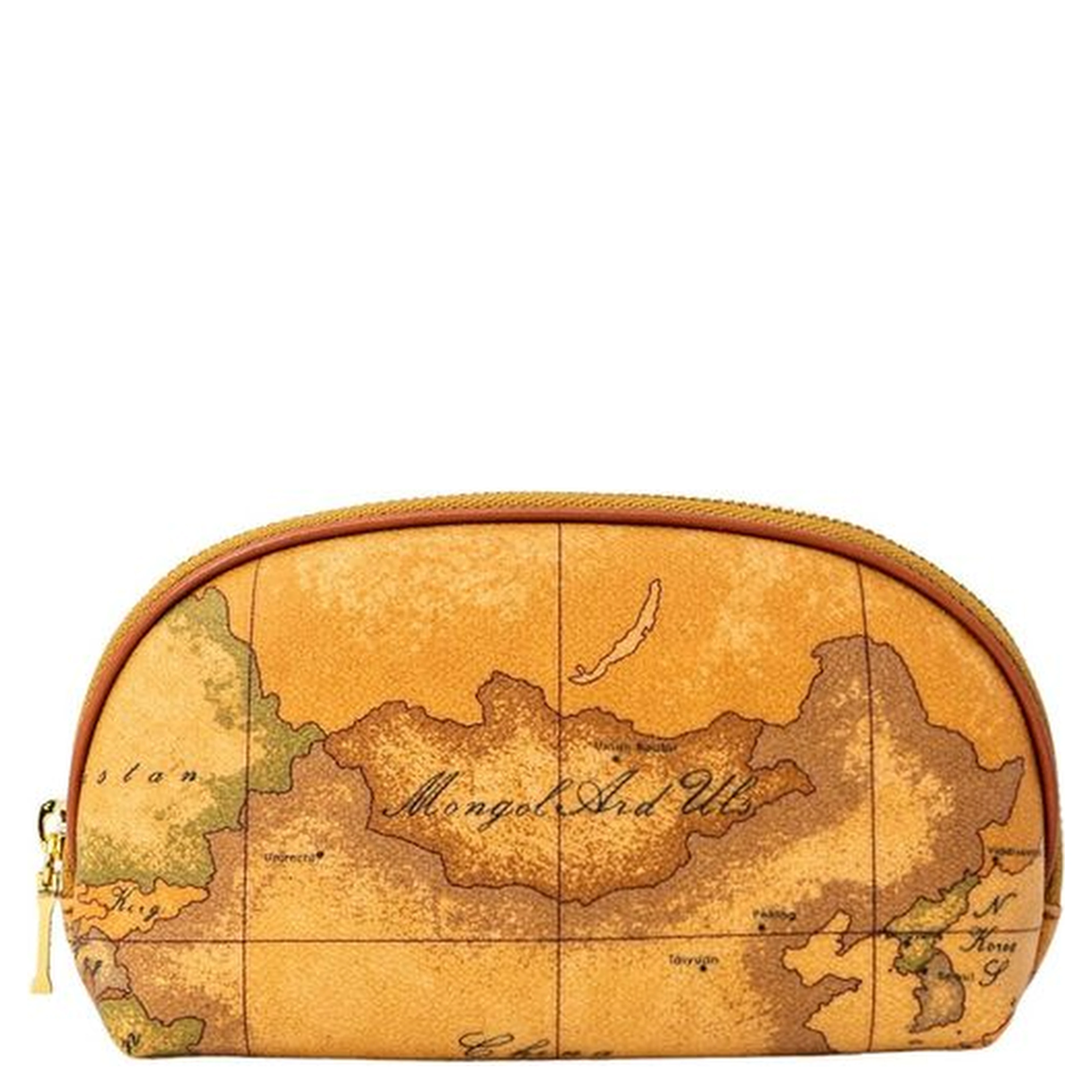 Beige Cotton Clutch Bag