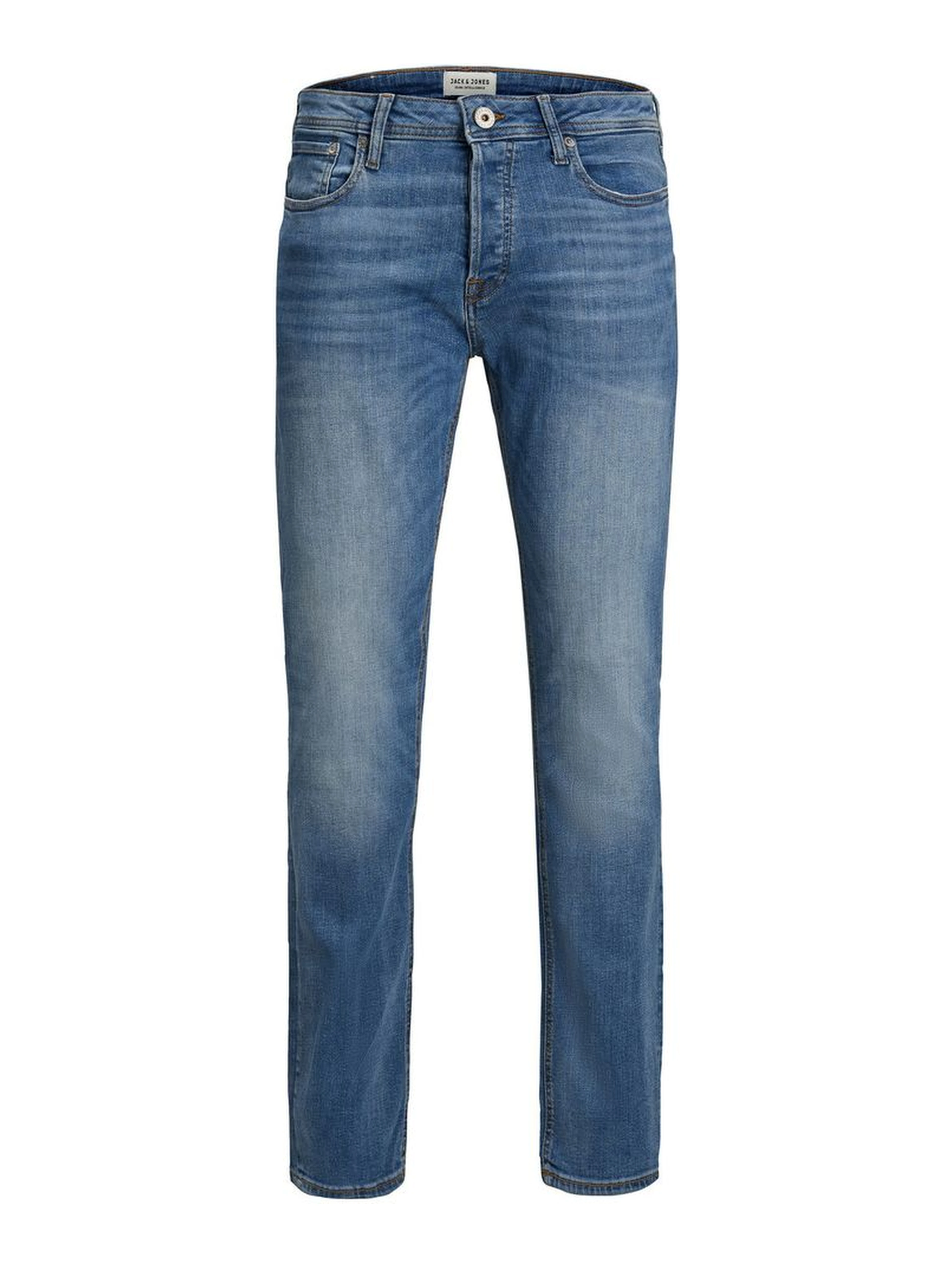 Blue Cotton Skinny Jeans