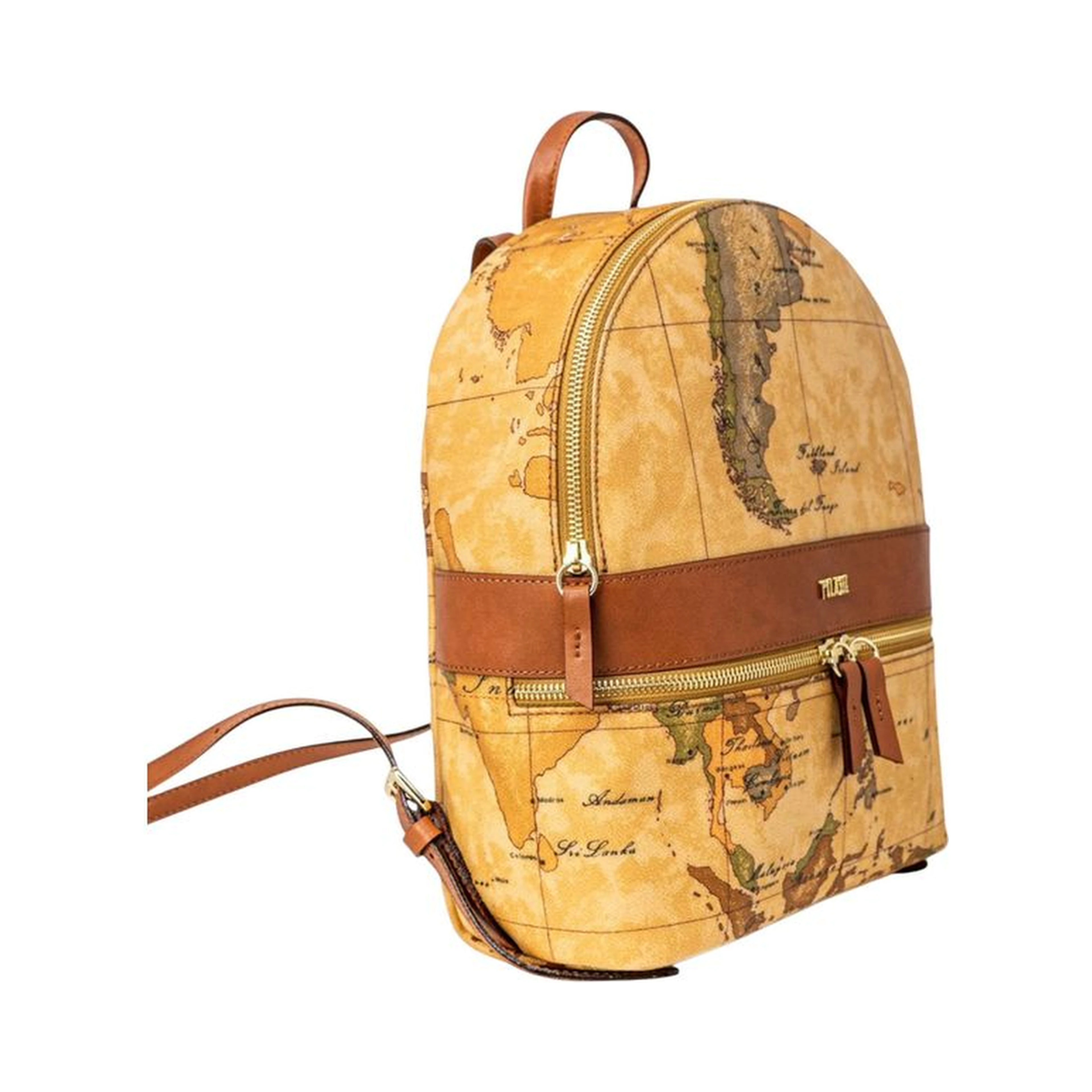 Beige Leather Backpack