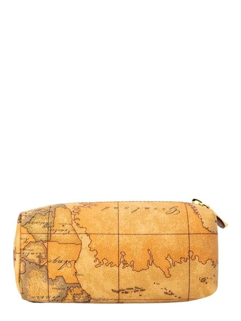 Beige Cotton Clutch Bag