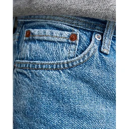 Blue Cotton Relaxed Fit Jeans
