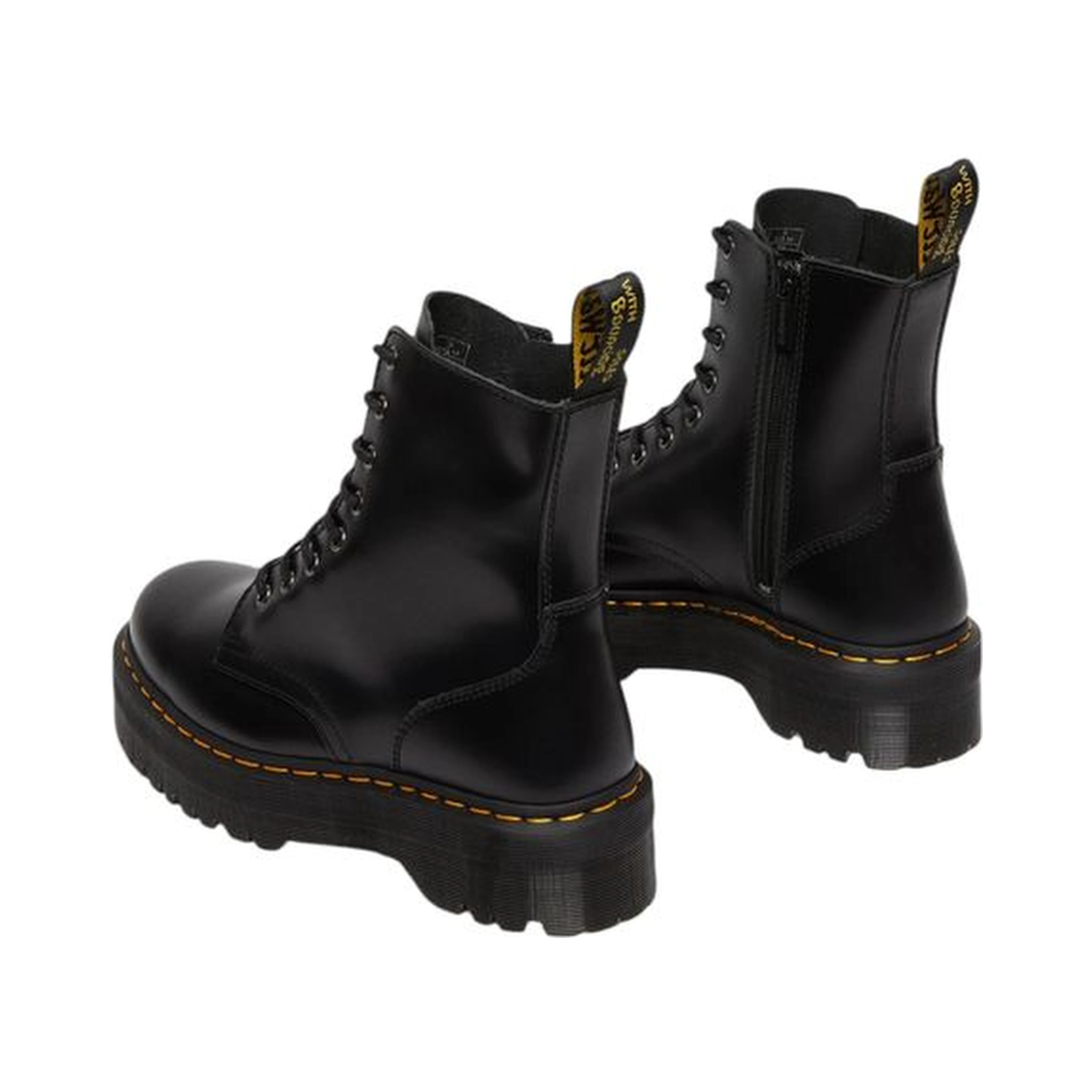 Black Leather Ankle Boots