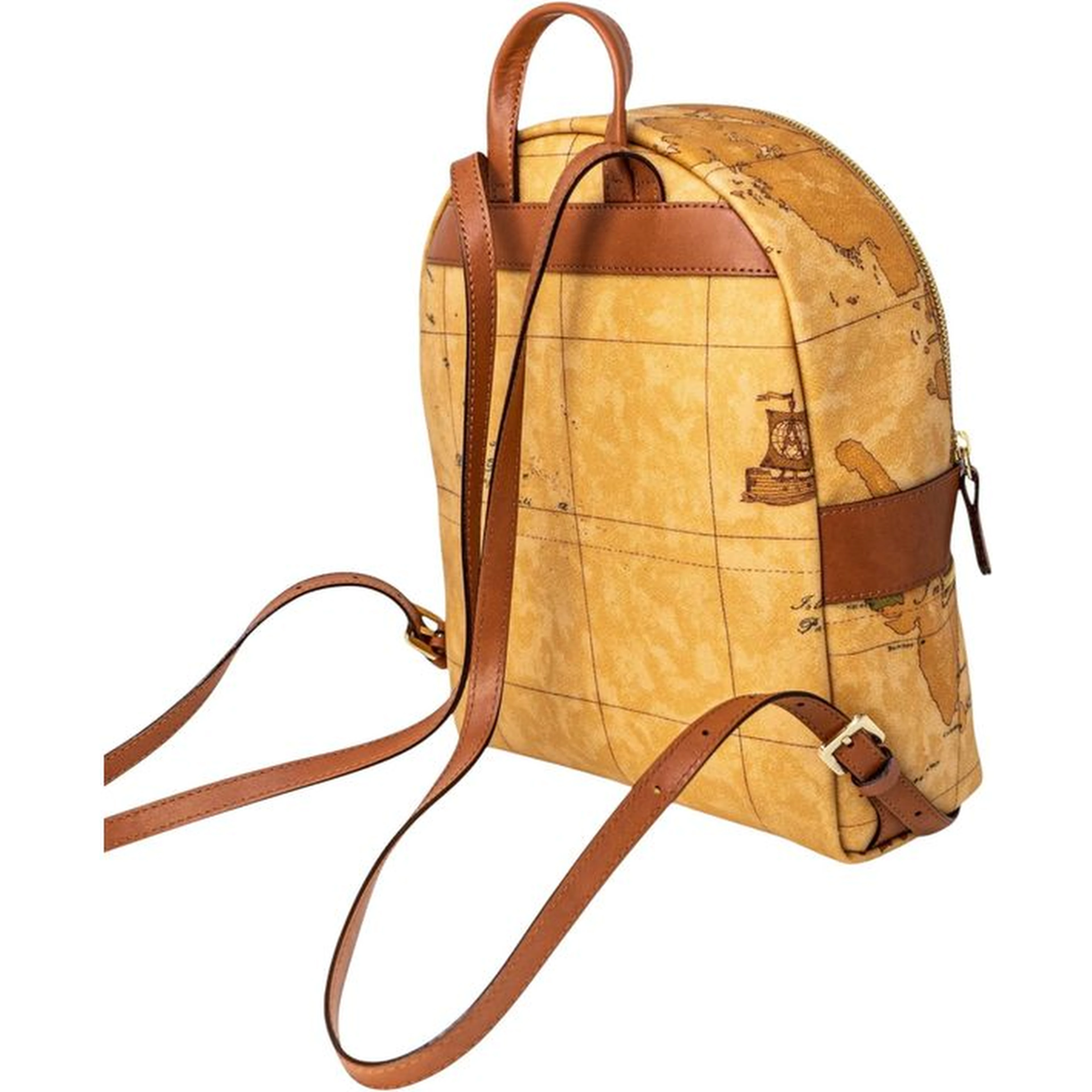 Beige Leather Backpack