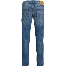 Blue Cotton Skinny Jeans