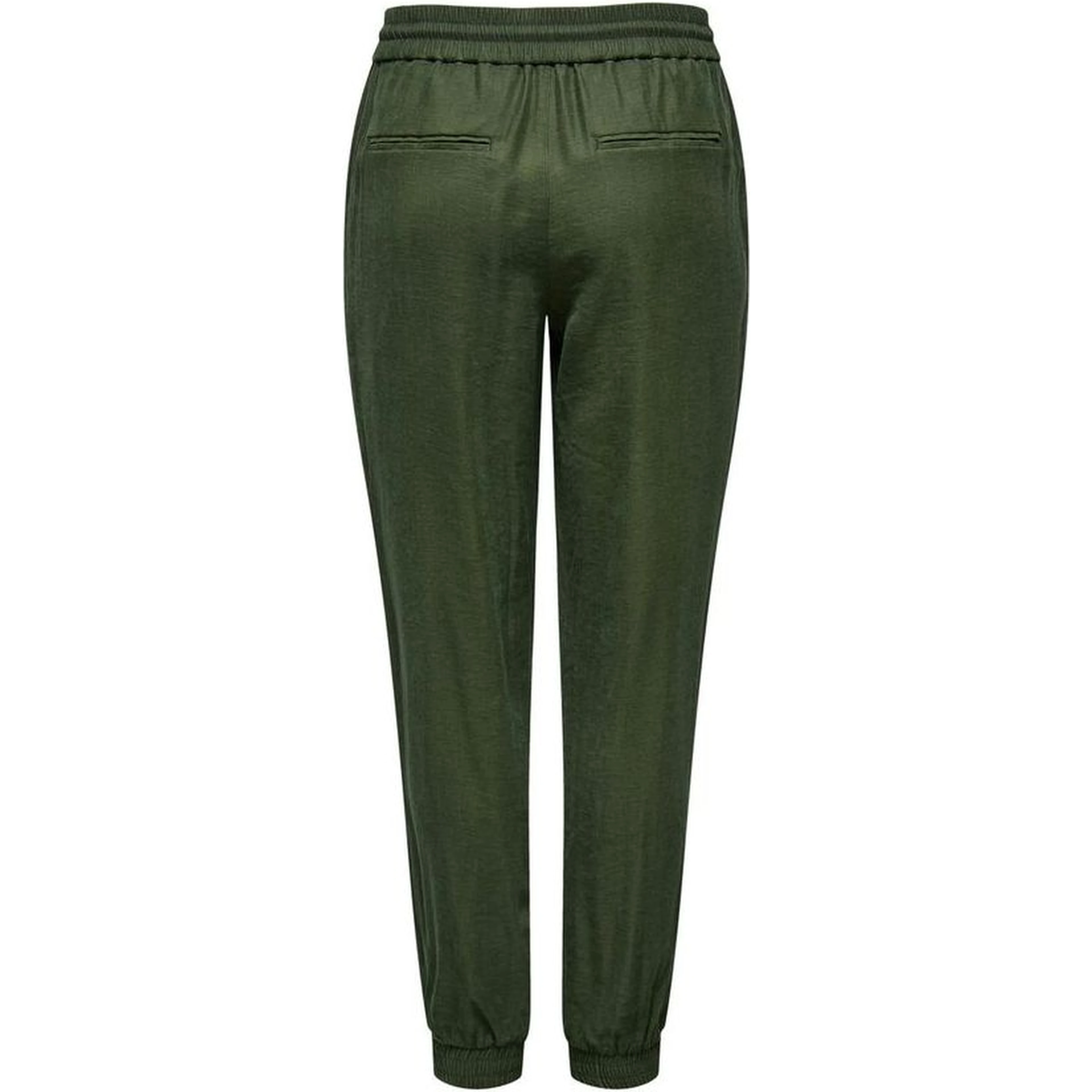 Green Viscose Casual Pants