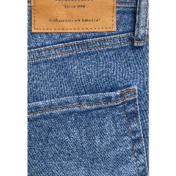 Blue Cotton Skinny Jeans