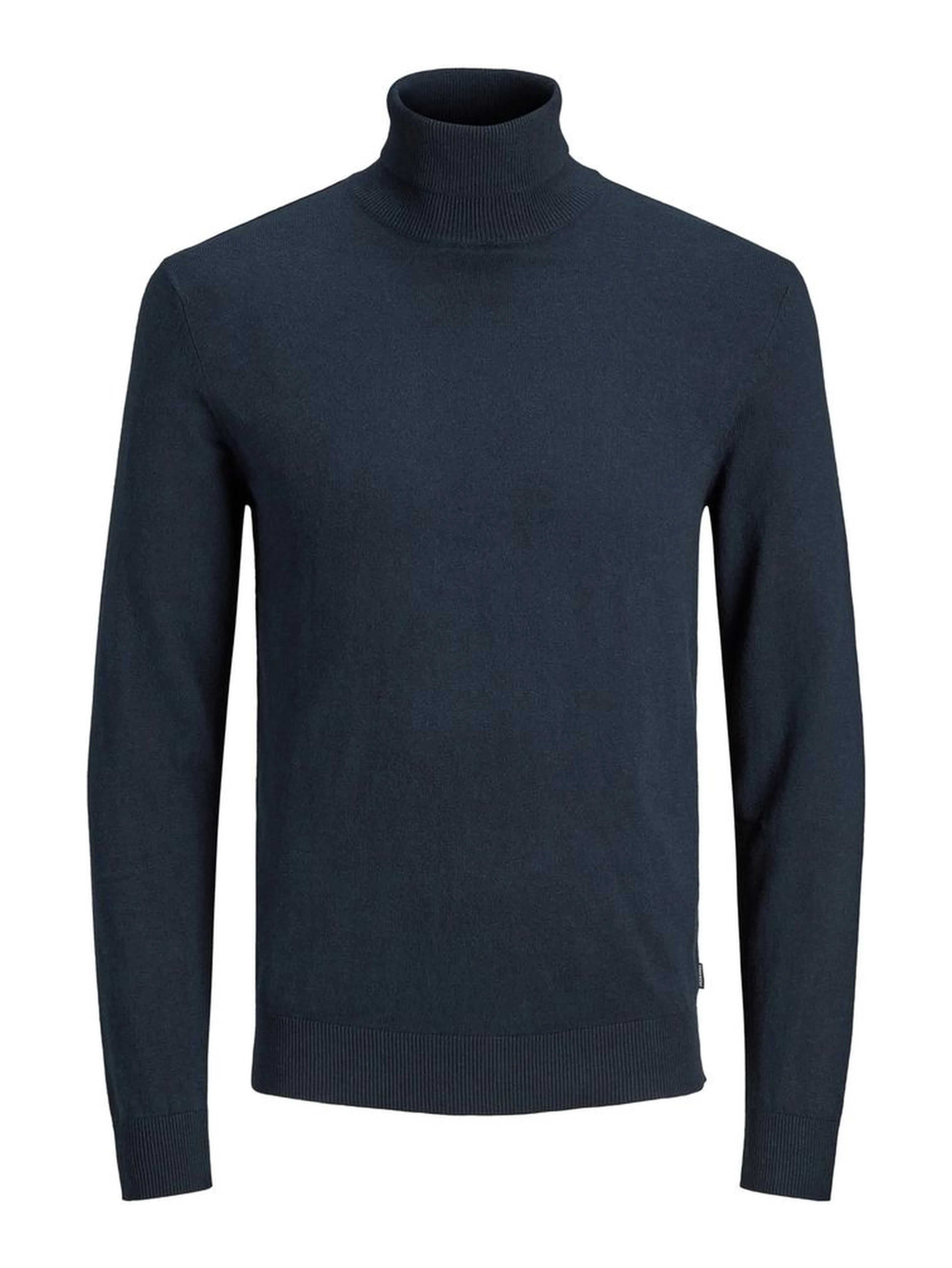 Blue Cotton Turtleneck