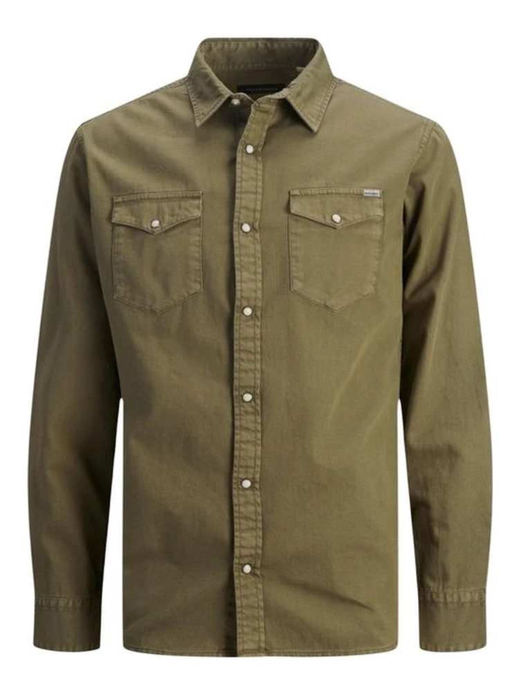Green Denim Shirt