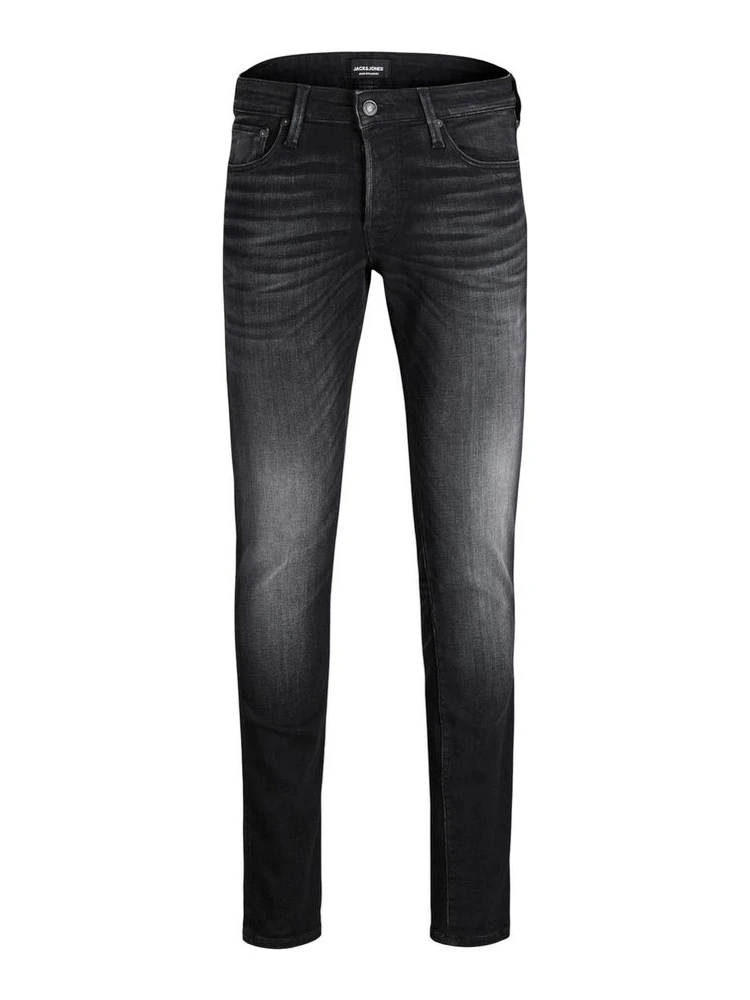 Black Cotton Skinny Jeans