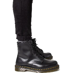Black Leather Athletic Sneakers