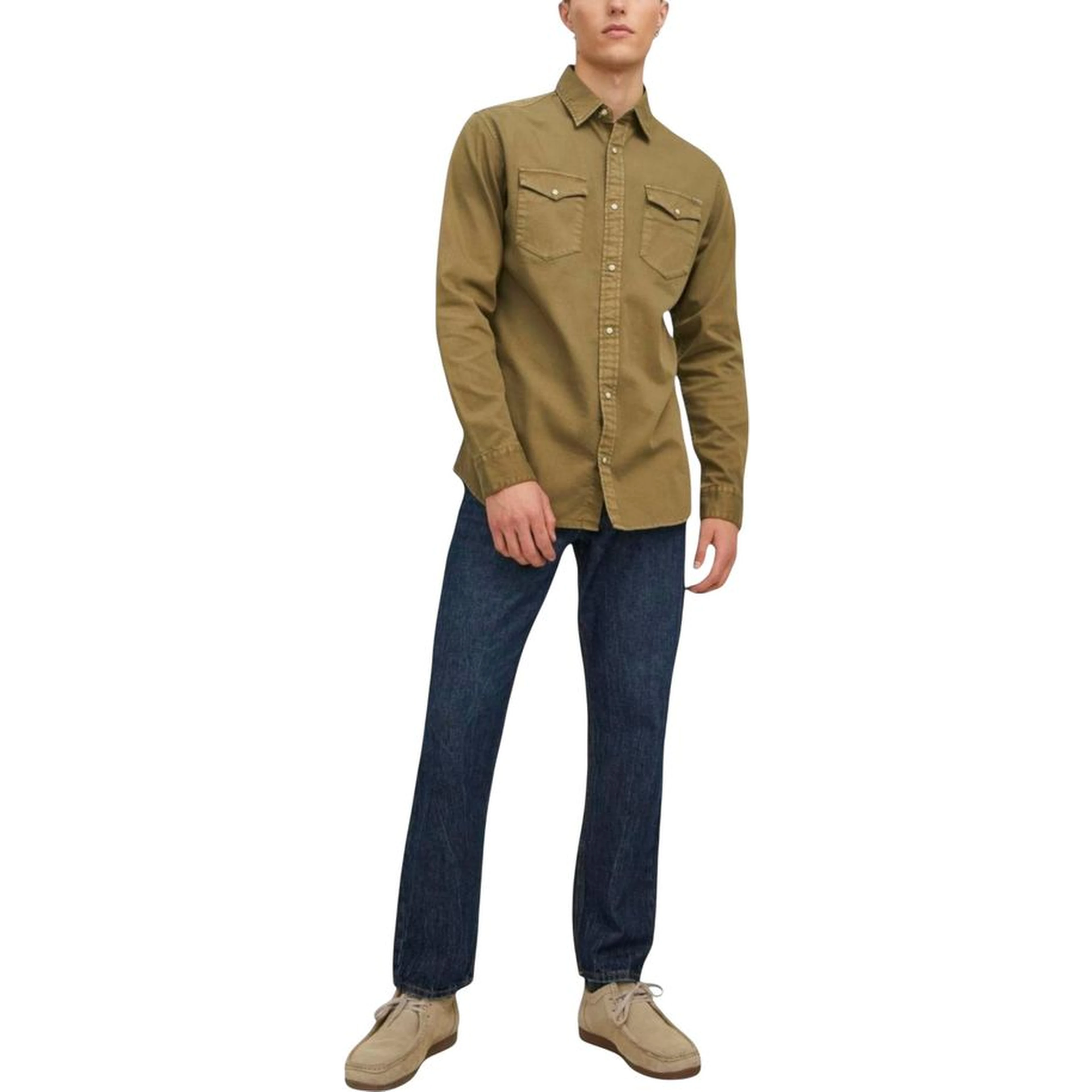 Green Denim Shirt