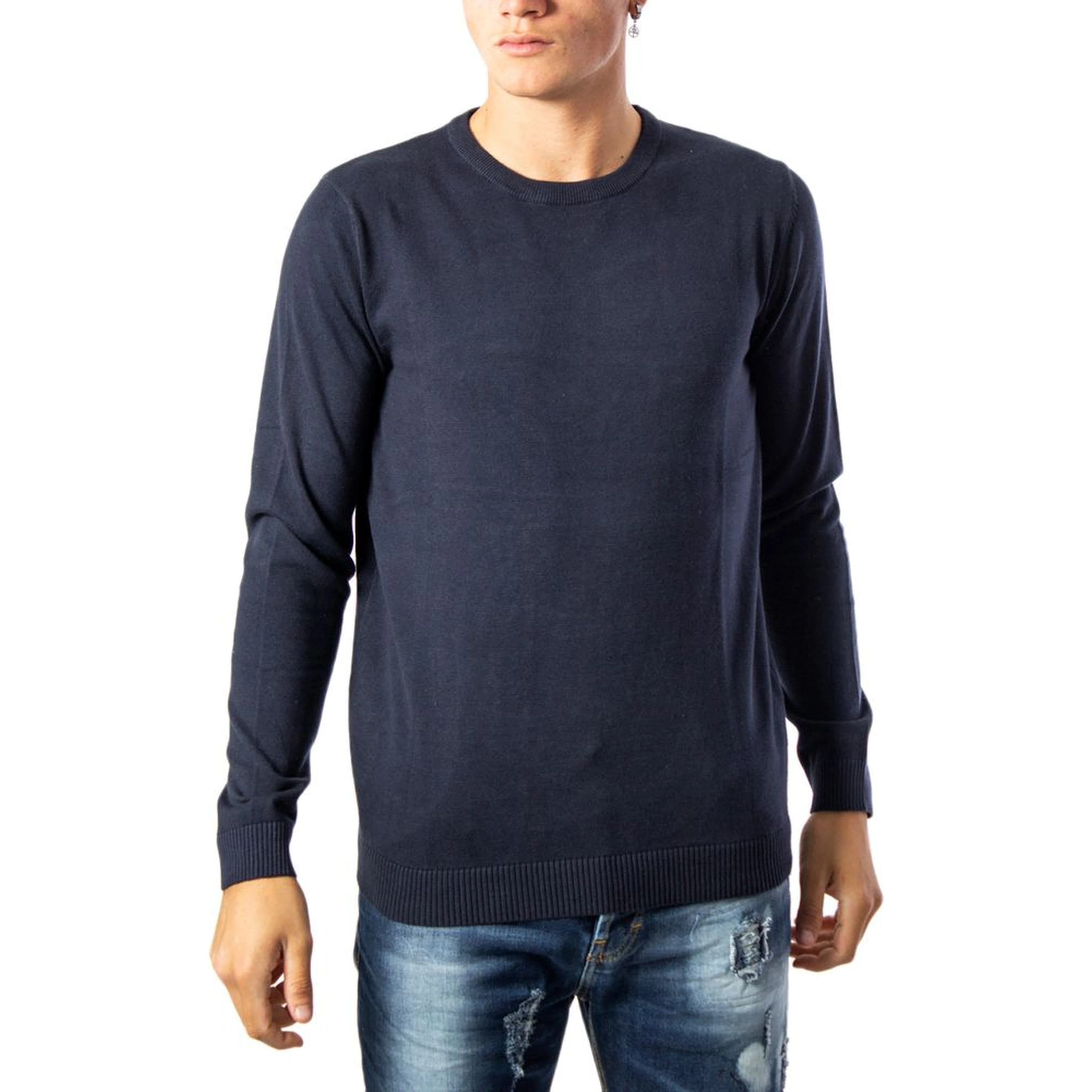 Blue Cotton Sweatshirt