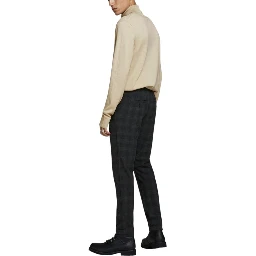 Beige Cotton Turtleneck