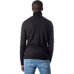 Black Cotton Turtleneck