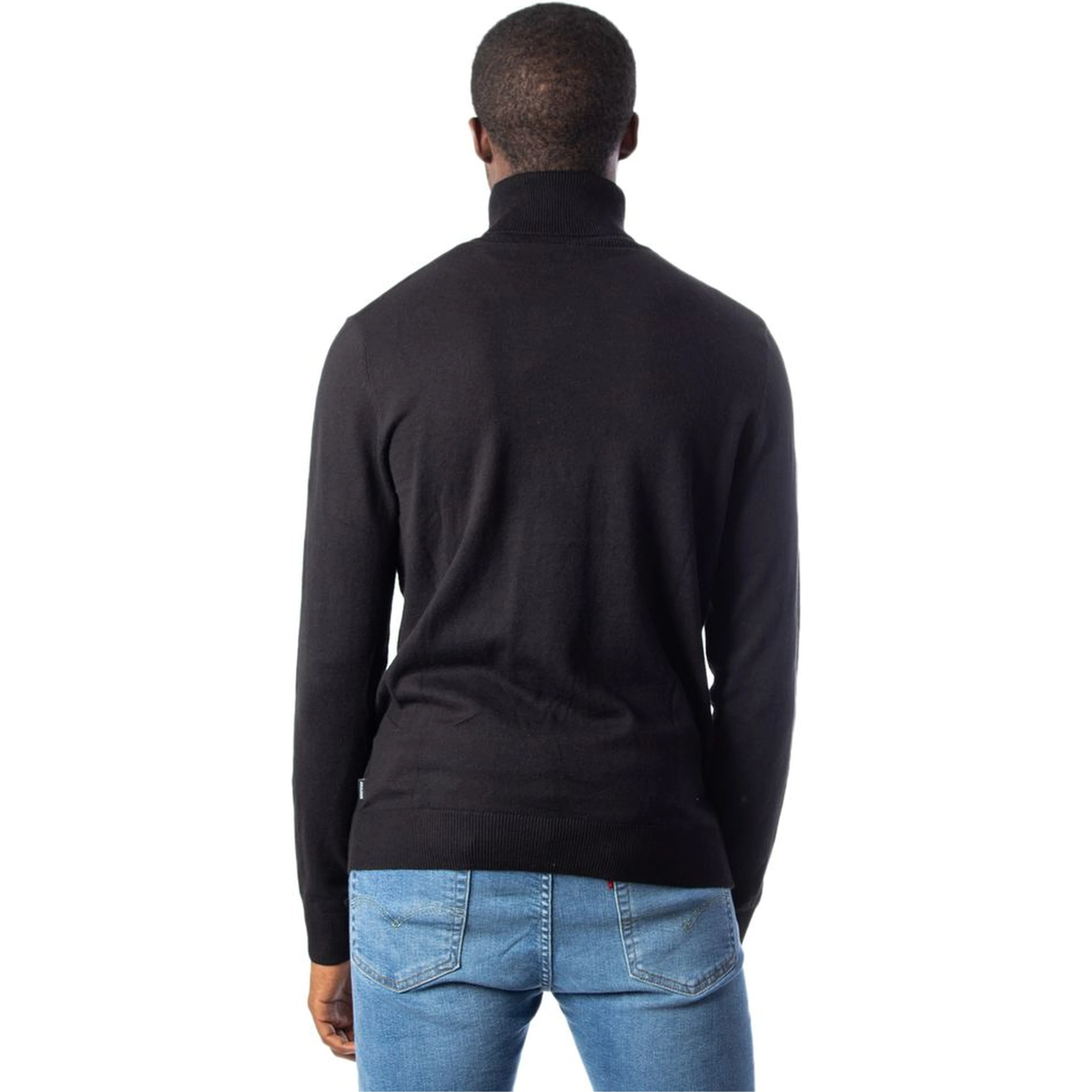 Black Cotton Turtleneck