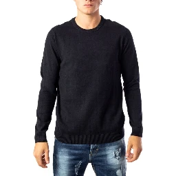 Black Cotton Sweatshirt
