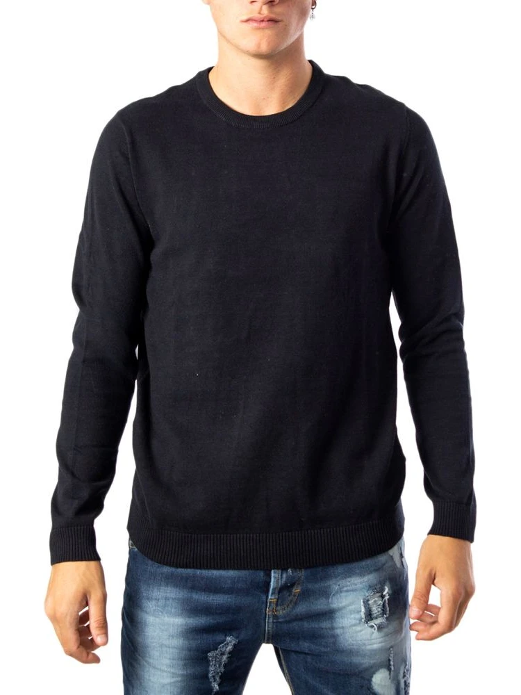 Black Cotton Sweatshirt