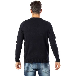 Black Cotton Sweatshirt