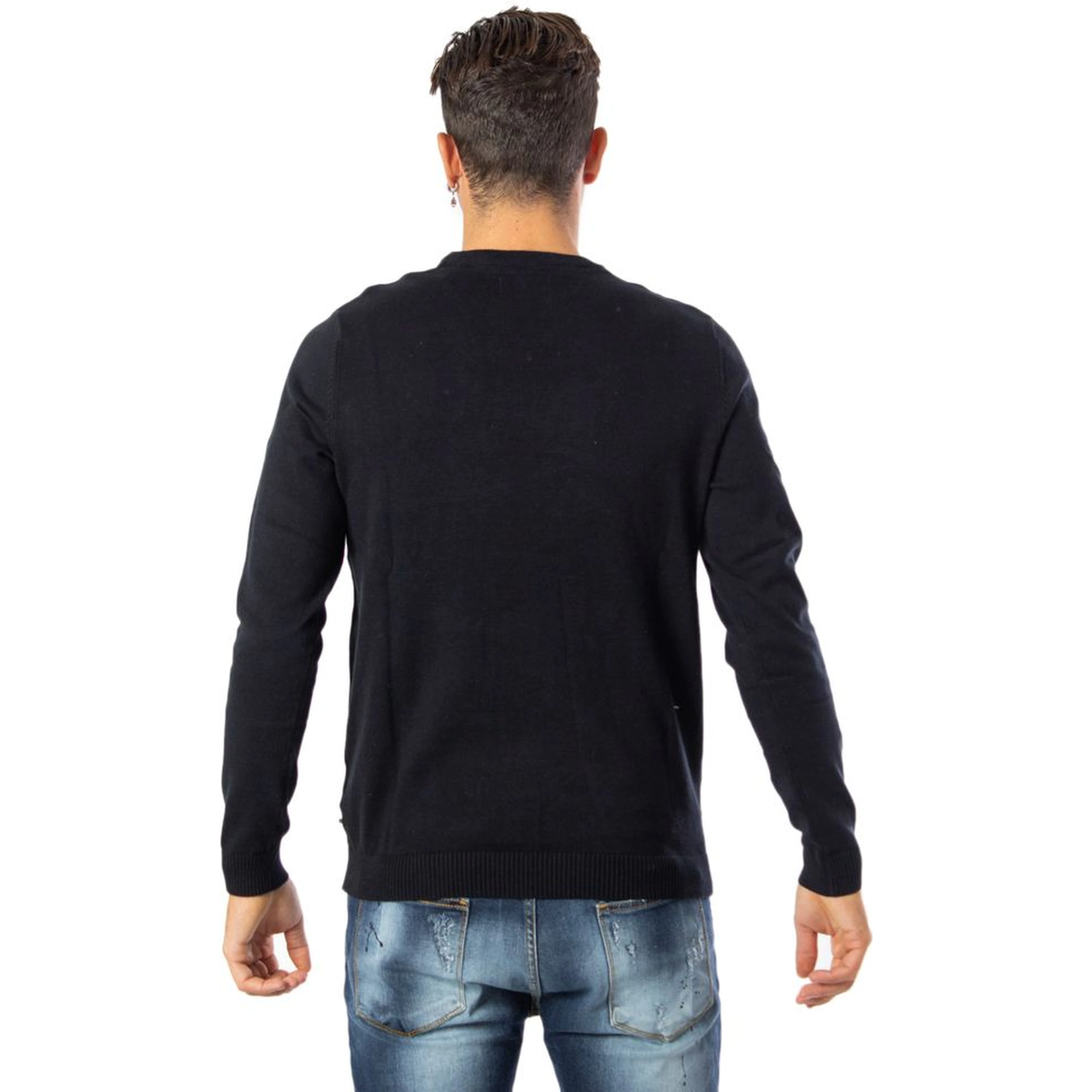 Black Cotton Sweatshirt