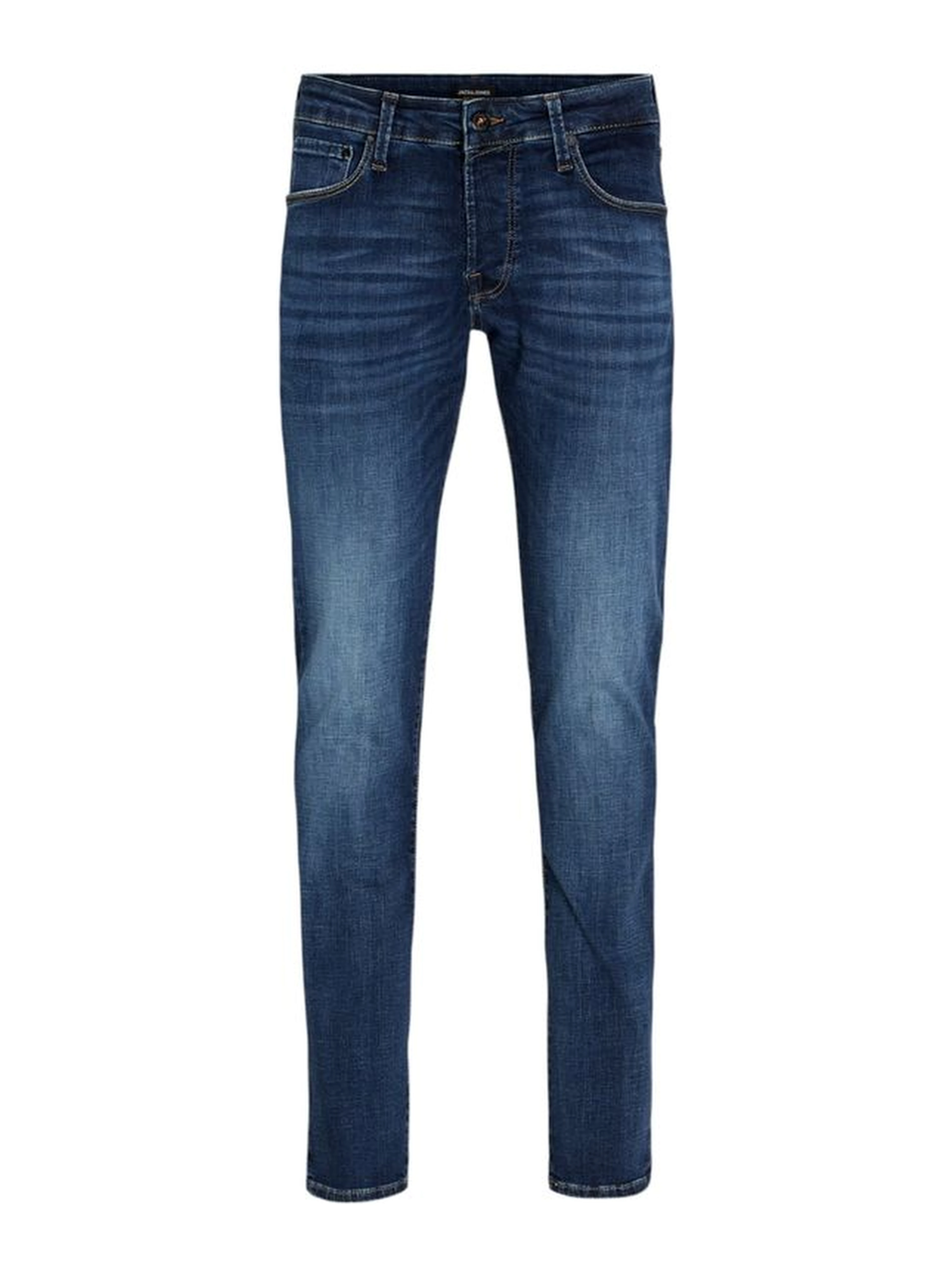 Blue Cotton Skinny Jeans