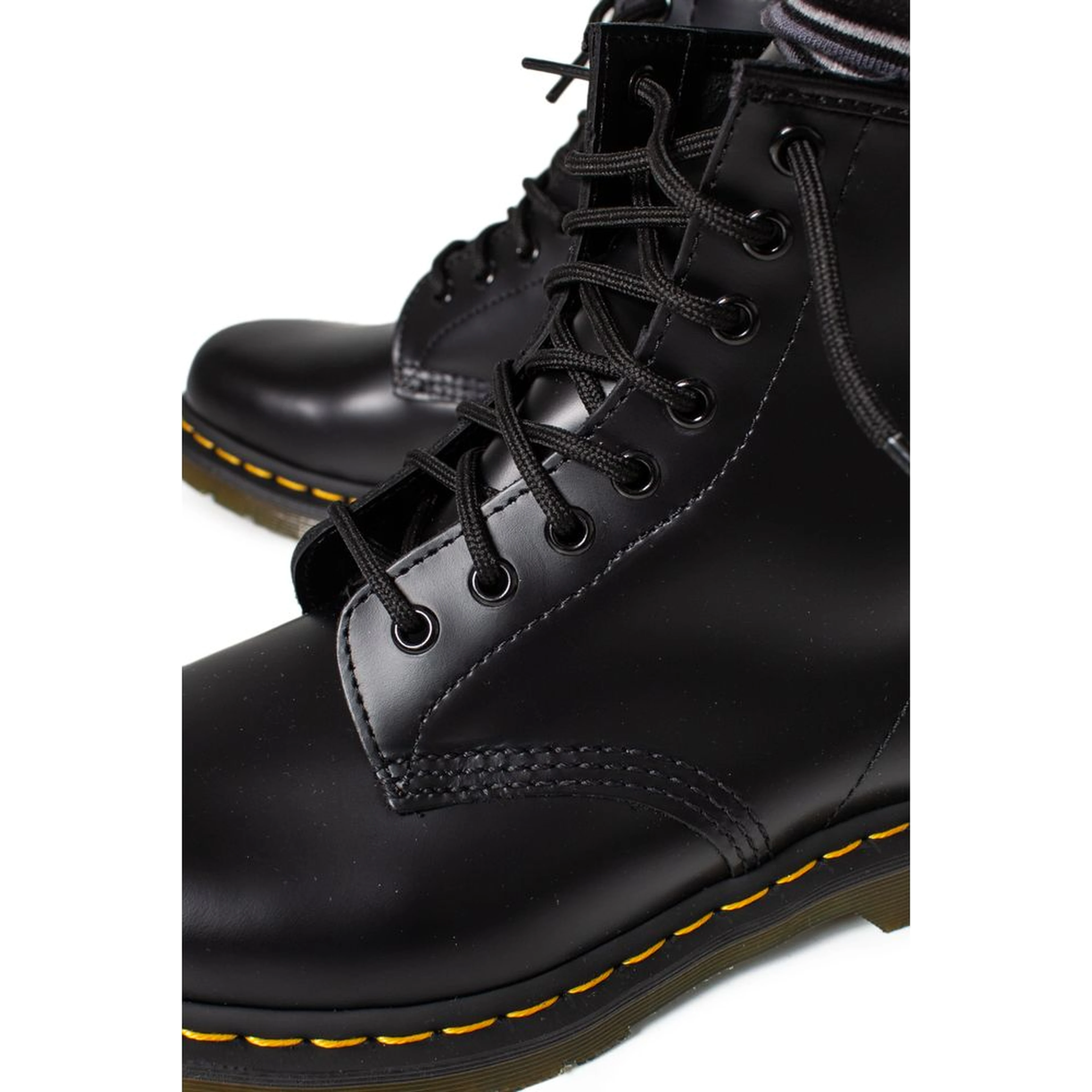 Black Leather Athletic Sneakers