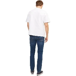 Blue Cotton Skinny Jeans