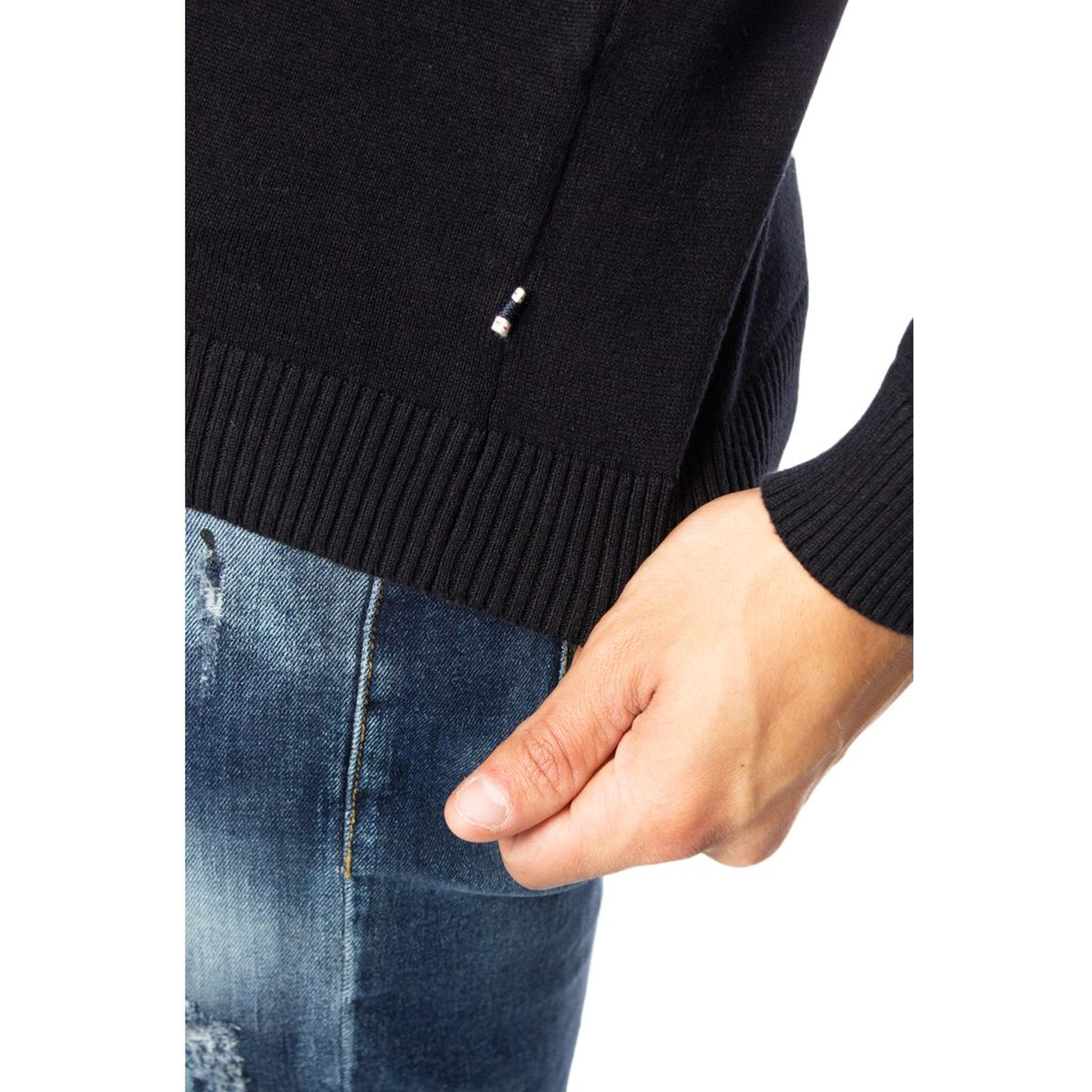 Black Cotton Sweatshirt