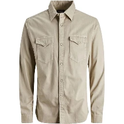 Beige Denim Shirt