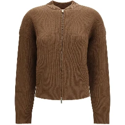 Brown Wool Oves Aries Cardigan
