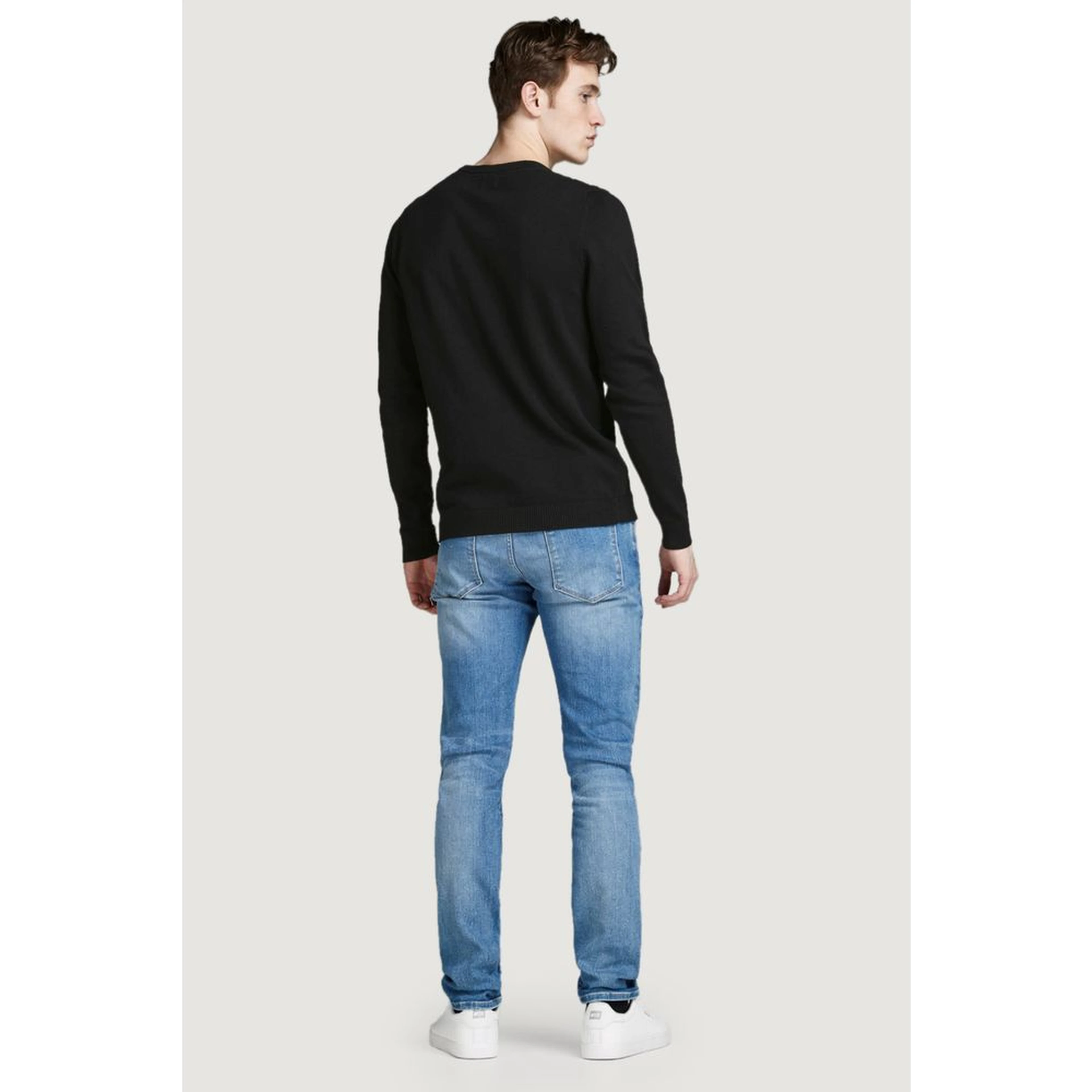 Black Cotton Sweatshirt