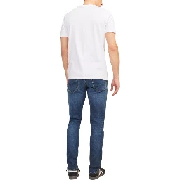 Blue Cotton Skinny Jeans