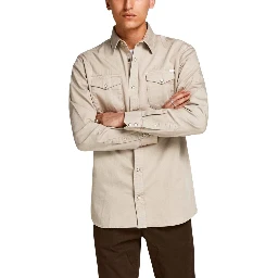 Beige Denim Shirt