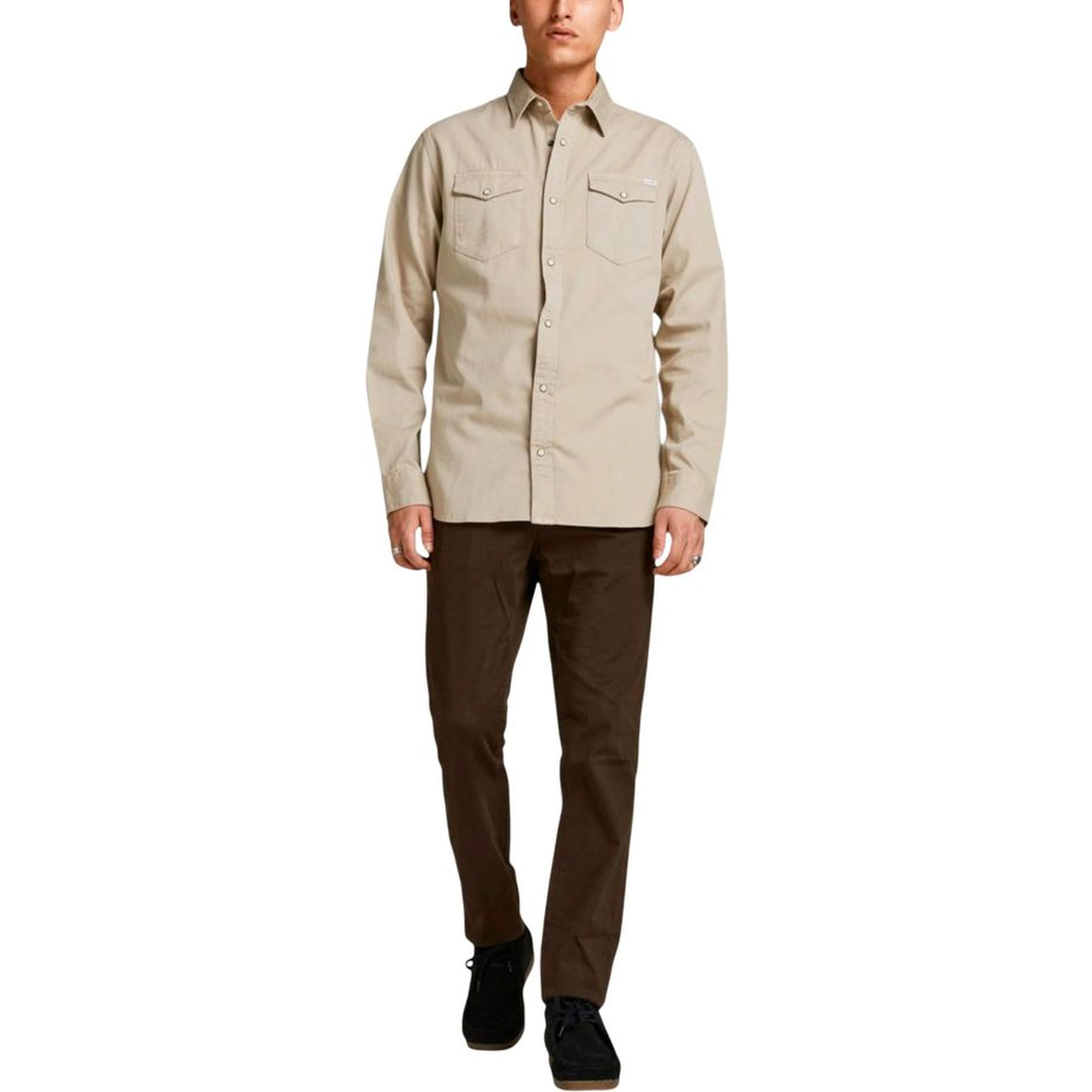 Beige Denim Shirt