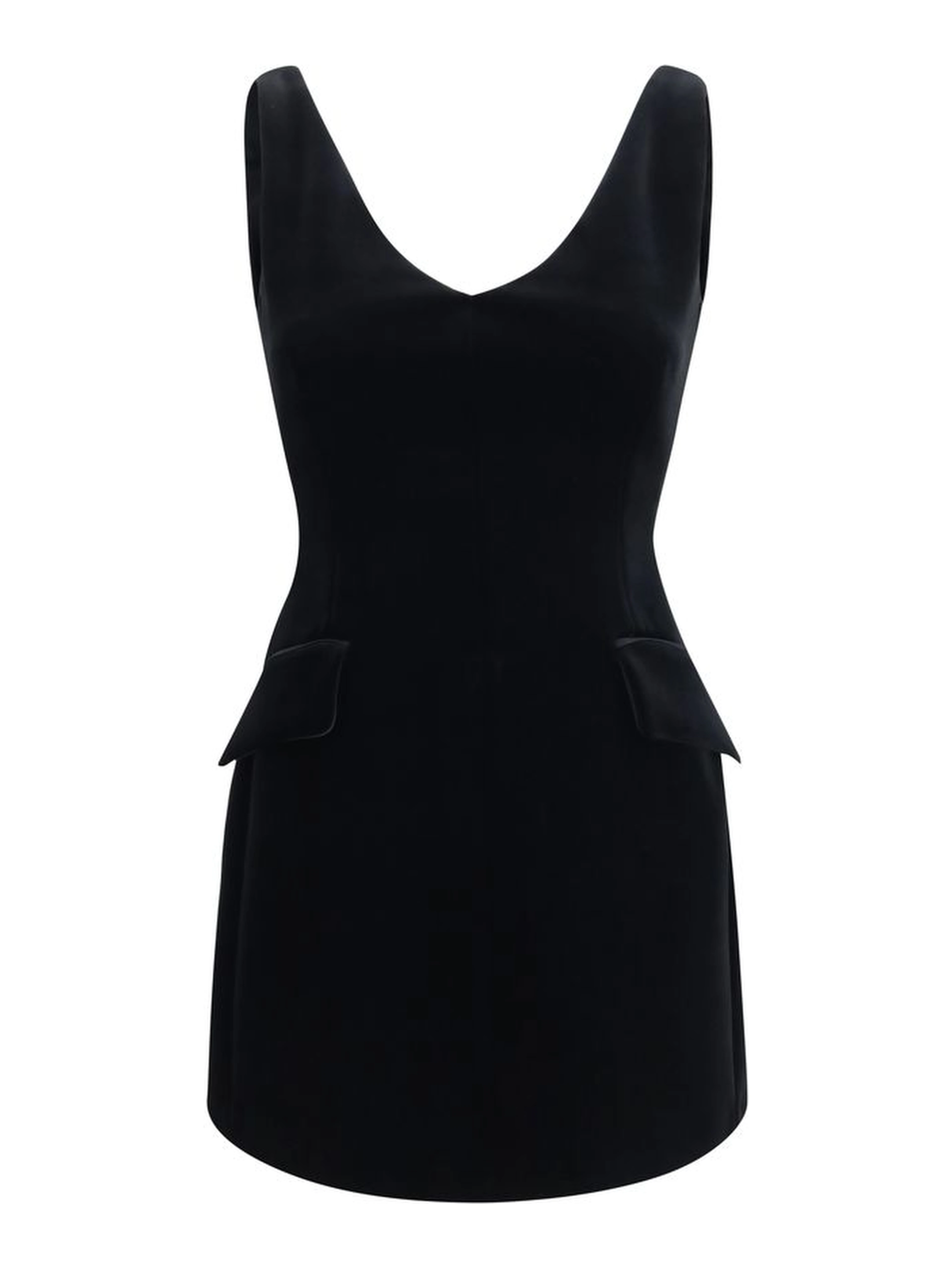 Black Polyester Casual Dress