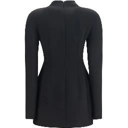 Black Polyamide Casual Dress