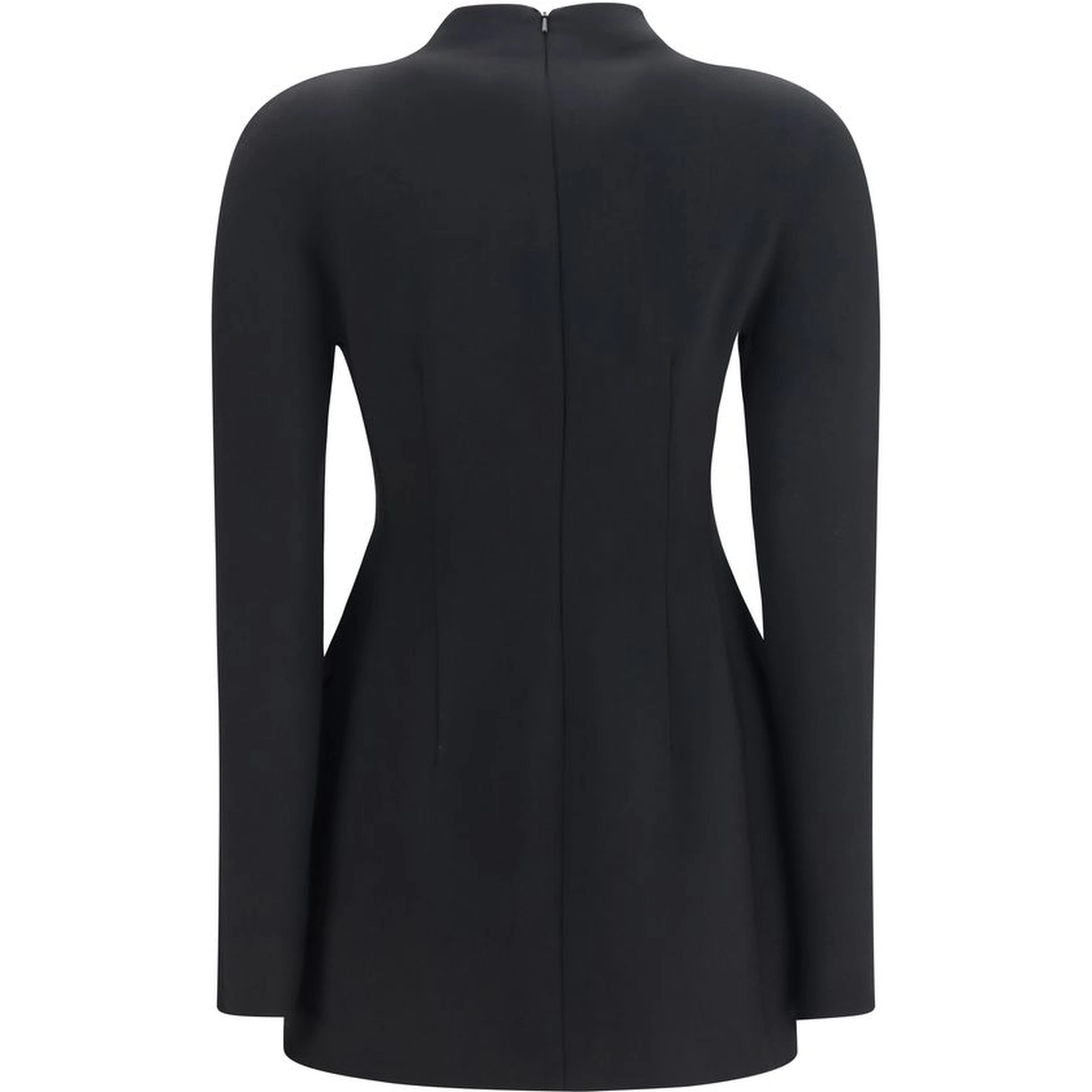 Black Polyamide Casual Dress