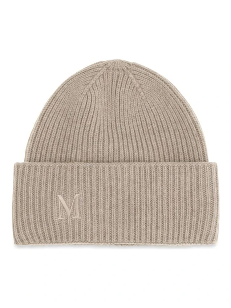 Beige Cashmere Beanie